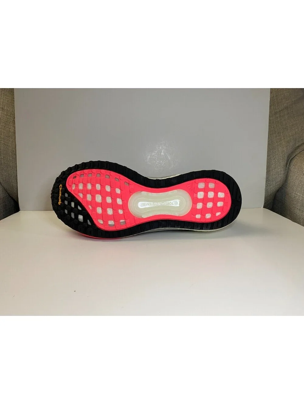 Adidas Solarglide 3 FV7257 Women Sneaker 8.5 Gray Signal Pink Mesh Running Shoes